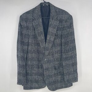 Vintage 1980's Henry Grethel 100%‎ Silk Blazer Sz 44R F-176